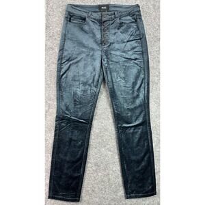 Paige Blue Velvet Hoxton Ankle Peg Pants sz 29 (16037)